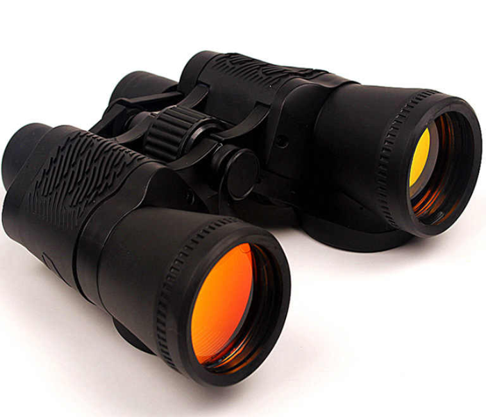 Zoom Prisms Binoculars Multi- Coated Lens HD Optical Compact Day Night Vision - Black in KSA