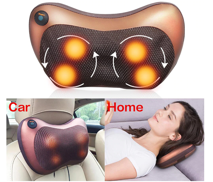 Neck Massager Car Home Cervical Massage Multi-Functional Electric Body Massage Pillow Arm Infrared Foot Heated in KSA