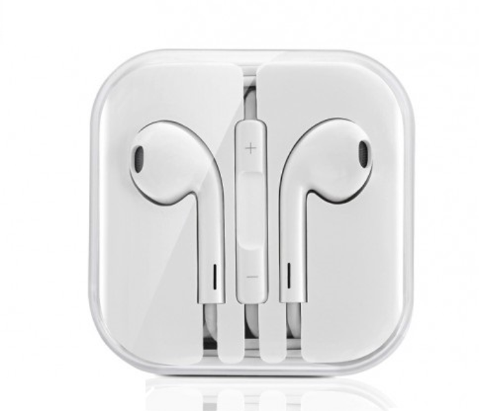 Express Delivery - Hoco M1 Stereo Earphone With Mic and Volume Control - White - ID 51687