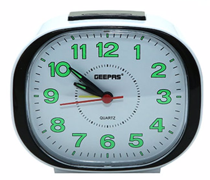 Geepas GWC26018 Bell Alarm Clock - White in UAE