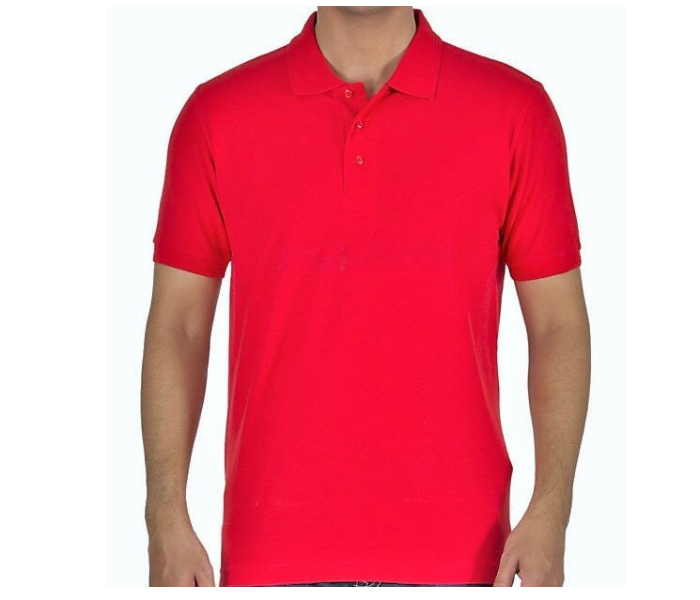 Express Delivery - Premium Honey Comb Polo T-Shirt for XXL Men - Red - ID 53823