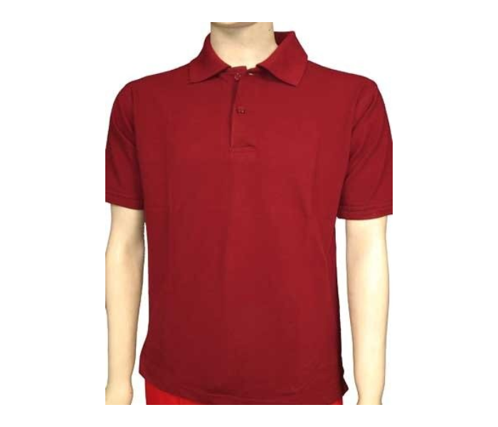 Express Delivery - Premium Honey Comb Polo T-Shirt for Small Men - Maroon - ID 53843