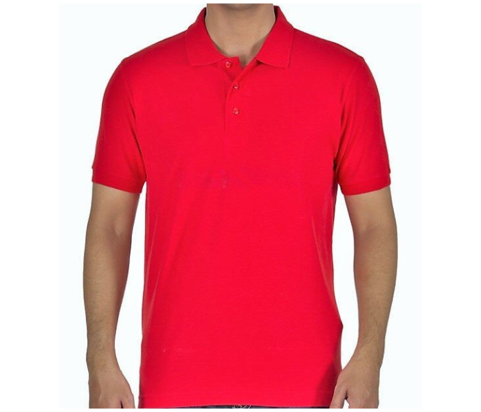 Express Delivery - Premium Honey Comb Polo T-Shirt for Small Men - Red - ID 53827