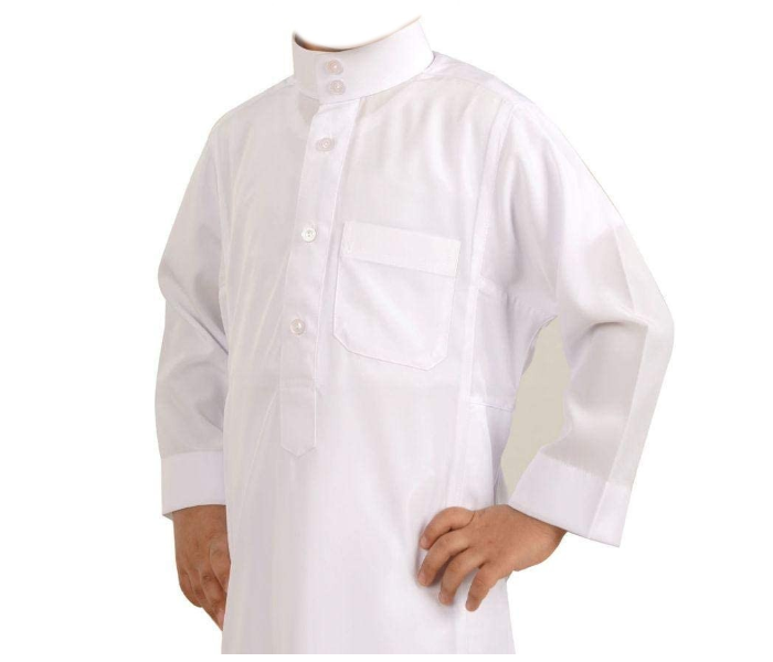 Best Selling in Kids Wear For Nafoura Thobe for 3 Years Kids - White - ID 54055