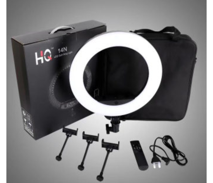 HQ-14 14 Inches Led TikTok Ring Light With Tripod 2.1 Meter And Remote Control in UAE