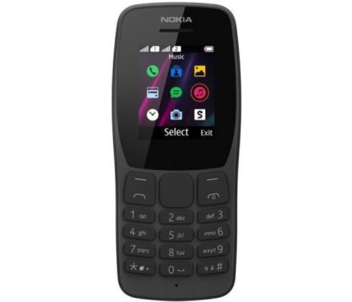 Nokia 110 Dual Sim 2G Mobile Phone - Black in UAE