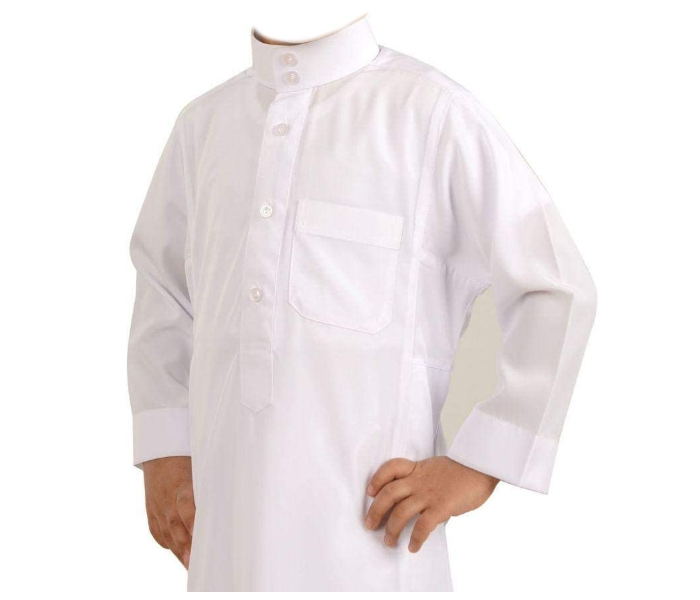 Best Selling in Kids Wear For Nafoura Thobe for 2 Years Kids - White - ID 54056