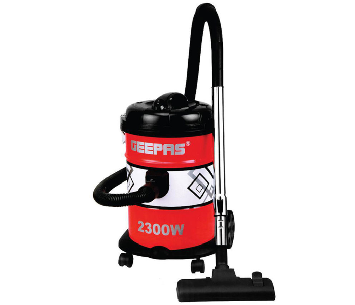 Geepas GVC2592 2300 Watts Drum Vacuum Cleaner - Red And Black in UAE