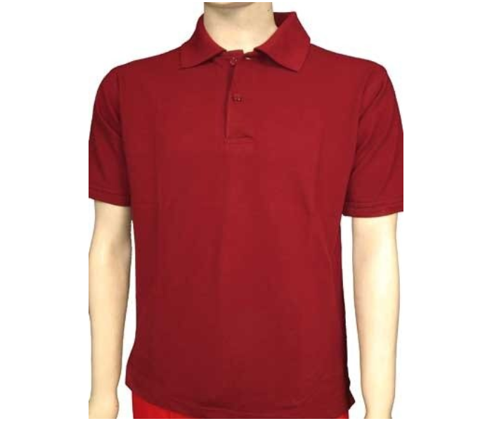 Express Delivery - Premium Honey Comb Polo T-Shirt for Large Men - Maroon - ID 53841