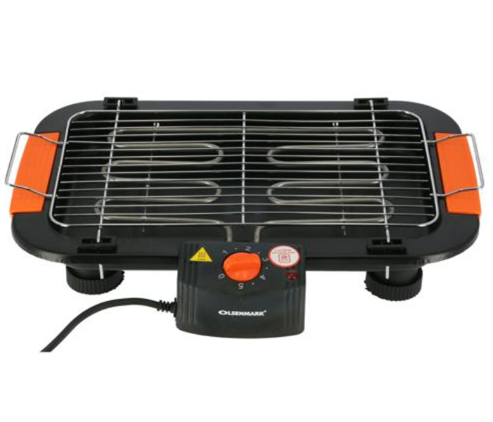 Express Delivery - Olsenmark OMBBQ2397 Barbique Grill - Black and Orange - ID 55386