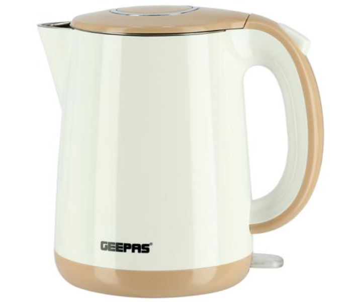 Geepas GK6142 1.7 Litre Double Layer Kettle - White in UAE