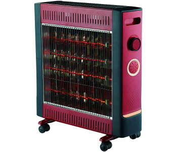 Express Delivery - Geepas GQH9108 Quartz Heater - Maroon - ID 59044