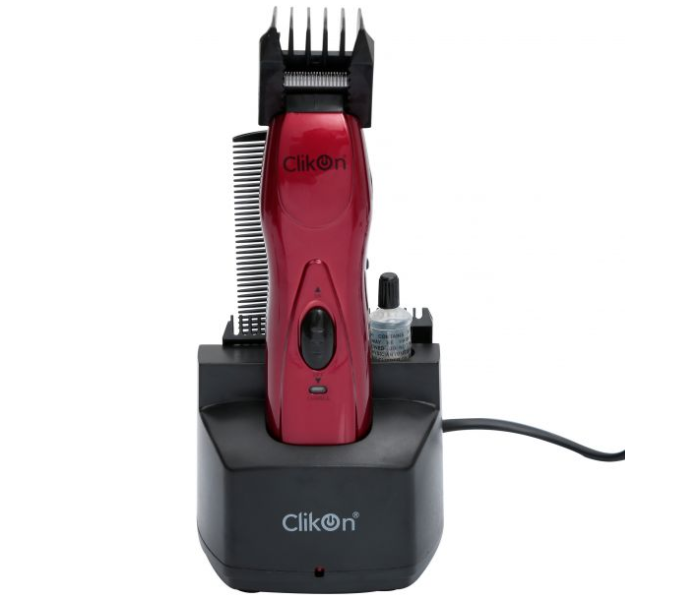 Express Delivery - Clikon CK3225 5 In 1 Hair Trimmer - Maroon - ID 57529