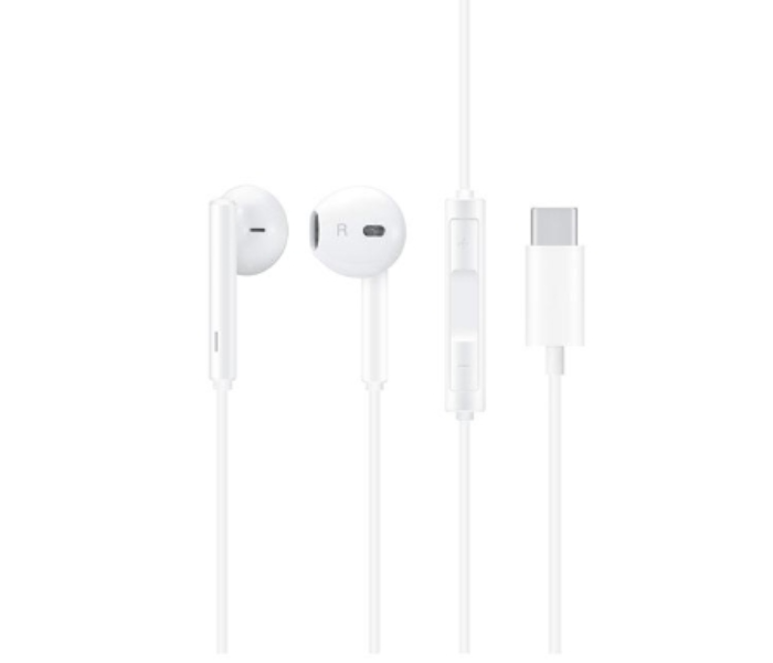 Express Delivery - Huawei CM33 Classic Stereo Headset Type C Edition - White - ID 56478