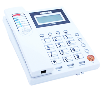 Geepas GTP7185 Caller ID Telephone With Three-mode IDD Key Lock - White in UAE