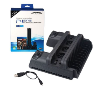 Dobe P4 Series Multifunctional Cooling Stand - Black in OMAN