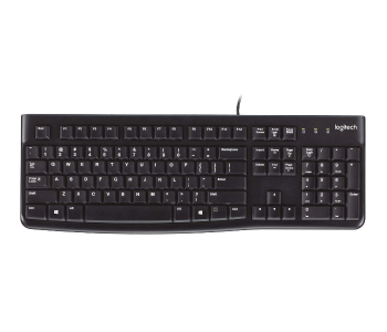 Express Delivery - Logitech MK120 Corded Desktop Keyboard - Black - ID 61655