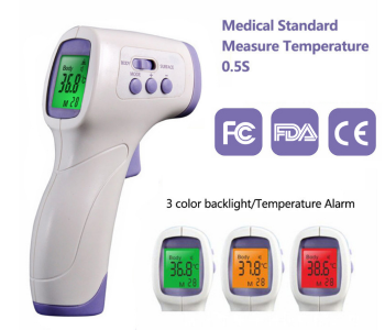 Forehead Thermometer Non-Contact Infrared Temperature Sensor - White in UAE