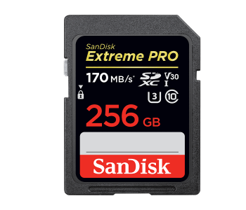 Express Delivery - Sandisk SDSDXXY-256G-GN4IN 170MB/S 256GB Extreme Pro SDXC UHS-I Memory Card - ID 60402