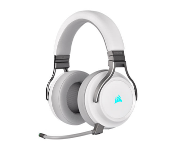 Corsair Virtuoso RGB Wireless High-Fidelity 7.1 Surround Sound Gaming Headset - White in OMAN