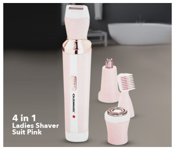 Olsenmark OMLS4059 4 In 1 Ladies USB Shaver Suit Pink in UAE