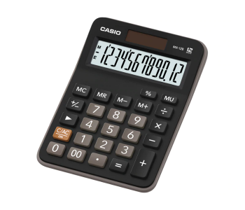 Express Delivery - Casio MX-12B-BK Mini Desk Type 12 Digits Calculator - Black - ID 61383