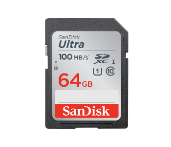 Express Delivery - Sandisk SDSDUNR-064G-GN6IN 64GB Ultra SDXC Memory Card - ID 60396