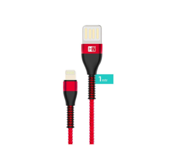 HeatZ ZCI07 1 Meter Nylon Material Lightning Cable - Black And Red in OMAN