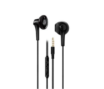 HeatZ ZE18 Mono Bass Ear Phone With 3.5 Mm Connector - Black in OMAN
