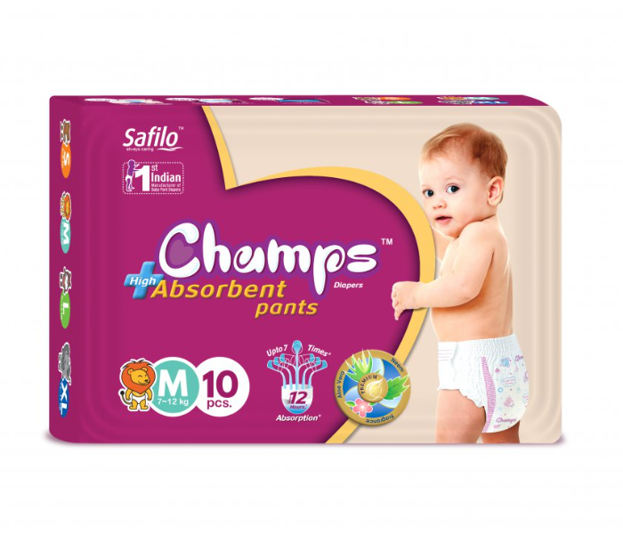 Champs Medium 10 Pants Baby Diaper in UAE