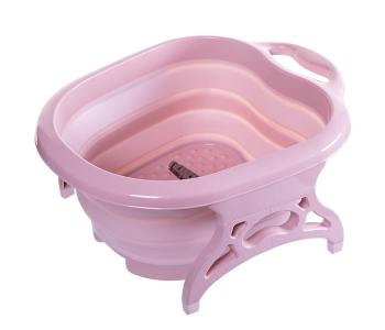 Express Delivery - Portable Folding Bubbling Foot Massager - Pink - ID 66178