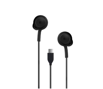 HeatZ ZE25 Stereo In Ear Earphone With Type C Connector - Black in OMAN
