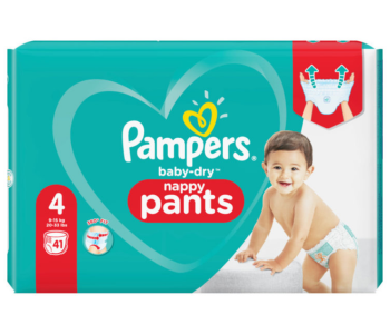 Express Delivery - Pampers Size 4 9-15kg 41 Pieces Baby Dry Nappy Pants   - ID 65019