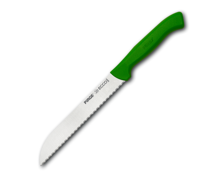 Express Delivery - Pirge PG 38024 GN 17.5 Centimeters Ecco Bread Knife Pro Green - ID 65001