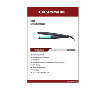 Olsenmark OMH4062 Hair Straightener - Black in UAE