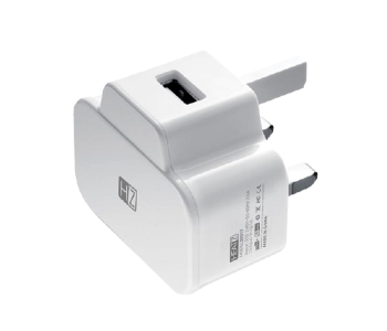 HeatZ ZA017 Single Lightning Port Home Charger Adapter - White in OMAN