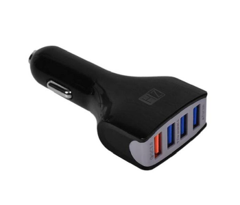 HeatZ ZCC021 Four Port Smart Fast Car Charger - Black in OMAN