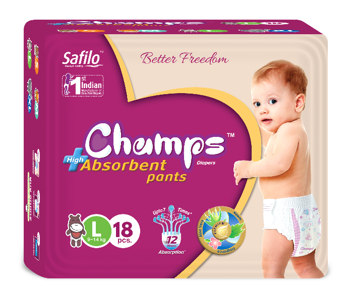 Champs Large 18 Pants Baby Diaper in UAE