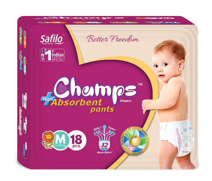 Champs Medium 18 Pants Baby Diaper in UAE
