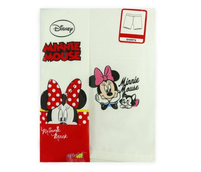 Disney MNWIB1 Minnie Mouse Shorts For 6 Year Kids - White in UAE