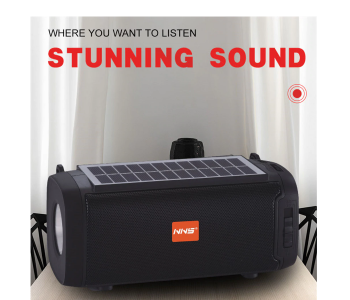 Express Delivery - Travel Solar Speaker NS-S13S - Black - ID 64076
