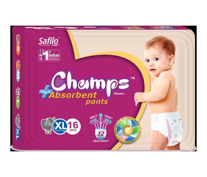 Champs Extra Large 16 Pants Baby Diaper in UAE
