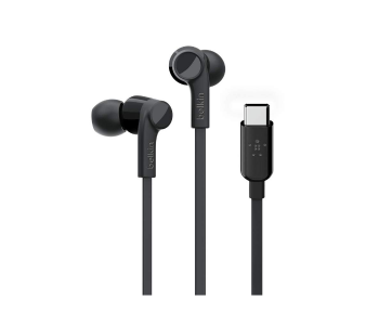 Express Delivery - Belkin G3H0002BTBLK In-Ear USB-C Headphones With Mic Control - Black - ID 64761