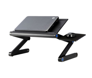 Multifunctional Portable And Adjustable Laptop Table - Black in UAE