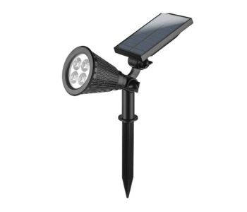 LED Outdoor Solar Power Garden Spotlight - Black in UAE