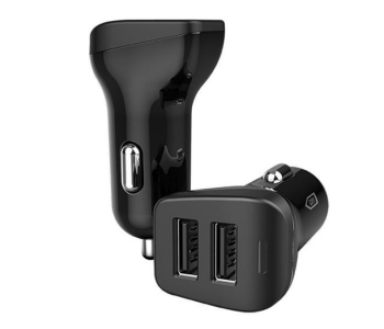 Express Delivery - Ibrit Ranger P2 2 Port USB Car Charger - Black - ID 67938