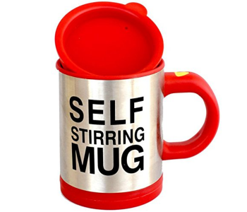 Self Stirring Coffee Mug COF1141-Red in UAE