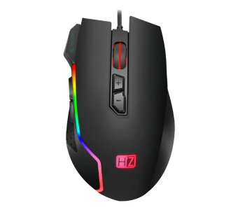 Express Delivery - Heatz ZM54 Gaming Mouse with RGB Lights- Black - ID 67847