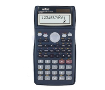 Express Delivery - Sanford SF1571C Twin Power Scientific Calculator - Blue - ID 68182