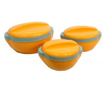 Princeware 3 Pieces Casserole Pluto Set - Orange in KSA